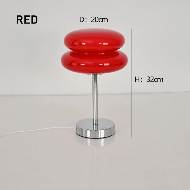 Ins Glass Stained Table Lamp Children's Lamp Bedroom Bedside Atmosphere Lamp Decoration Egg Tart Lamp Drop Shipping Dropshipping