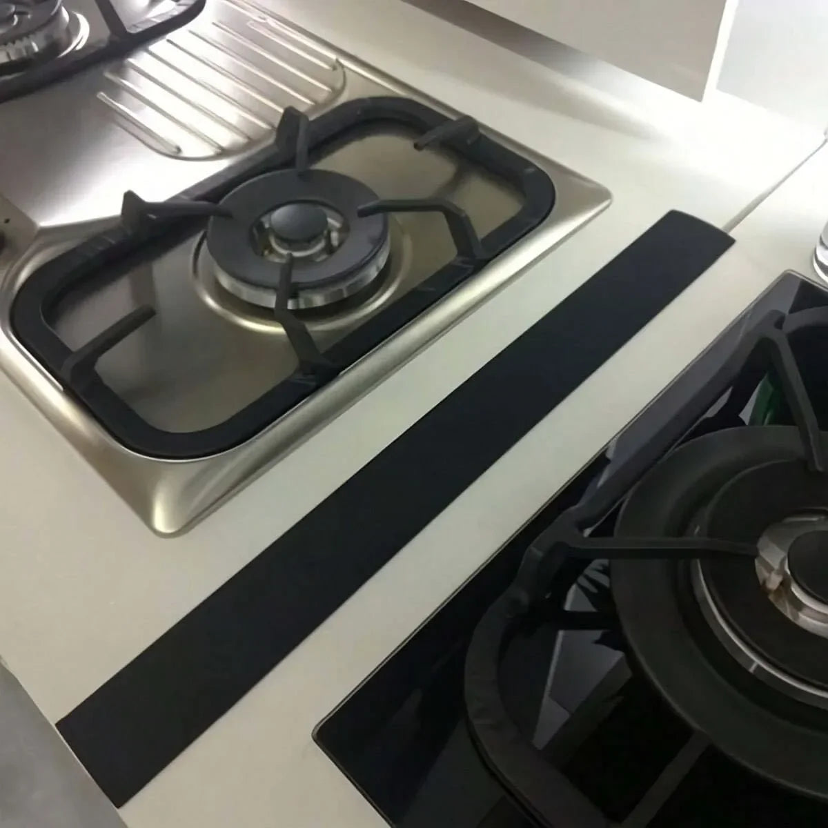 Silicone Gap Filler Strip, Kitchen Gas Stove Sealing Strip, Anti-Oil & Stain Kitchen Strip, Silicone Sealing Insert Strip