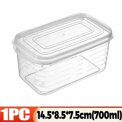 1/10PCS Refrigerator Freeze Meat Box Food Preservation Boxes Vegetable Fresh Storage Container with Lid Container Food Crisper