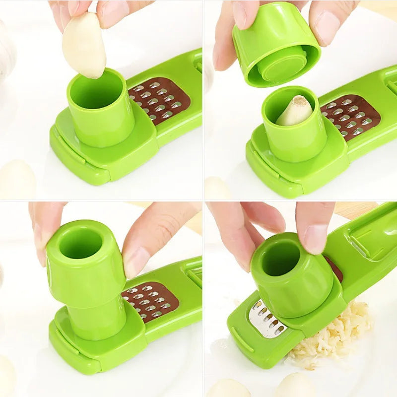 New garlic masher plastic garlic masher simple household garlic press stainless steel garlic press manual kitchen gadgets