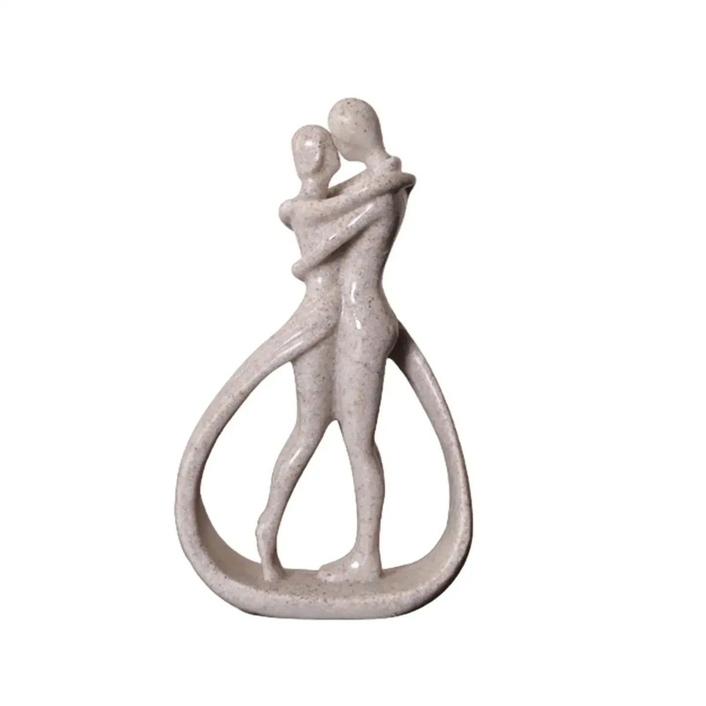 Abstract Couple Statue Crafts Desk Couple Figurine Collection Lovers Embrace Statue for Shelf Wedding Home Bookshelf Desk
