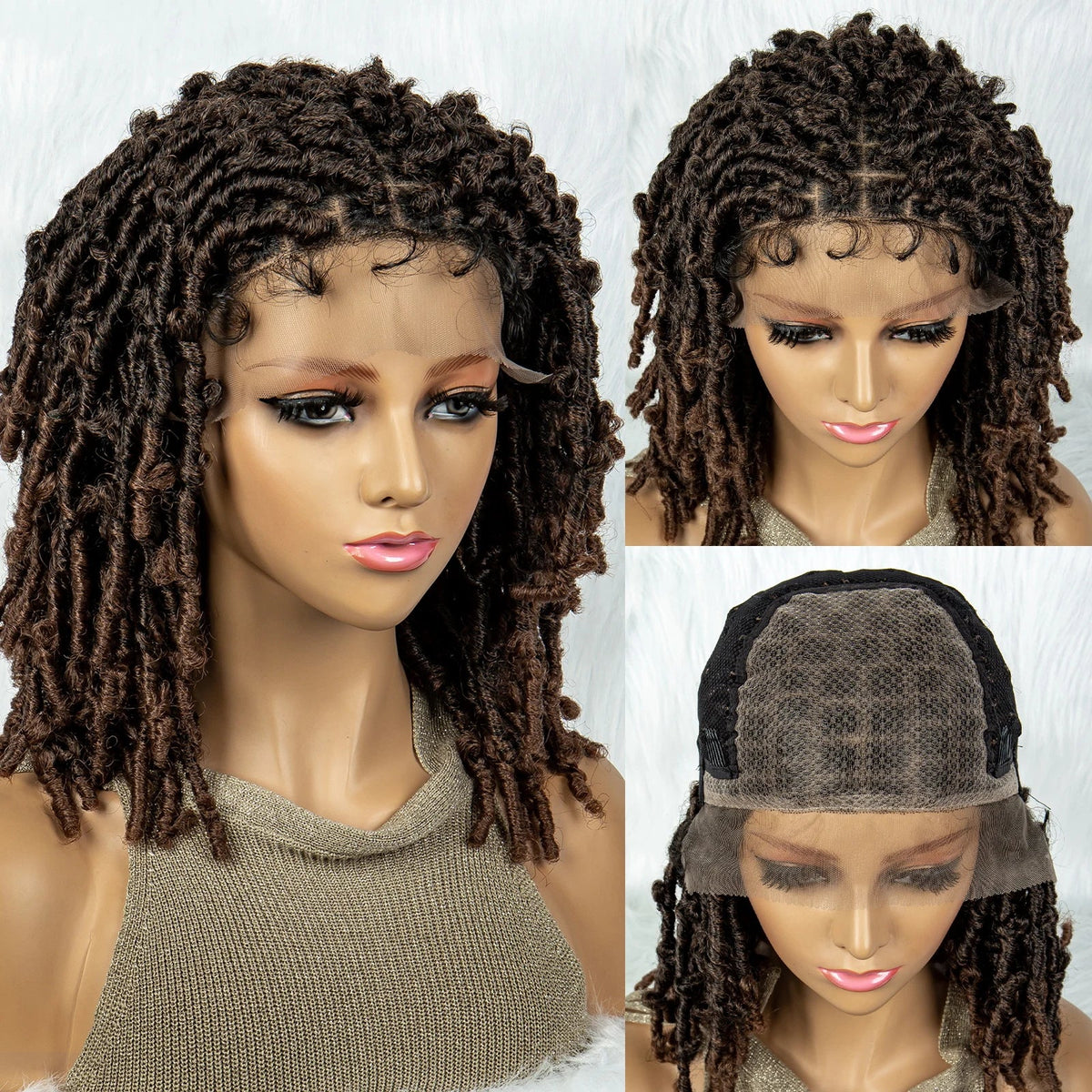 Lightweight Curly End Box Braids Wig | Lace Front