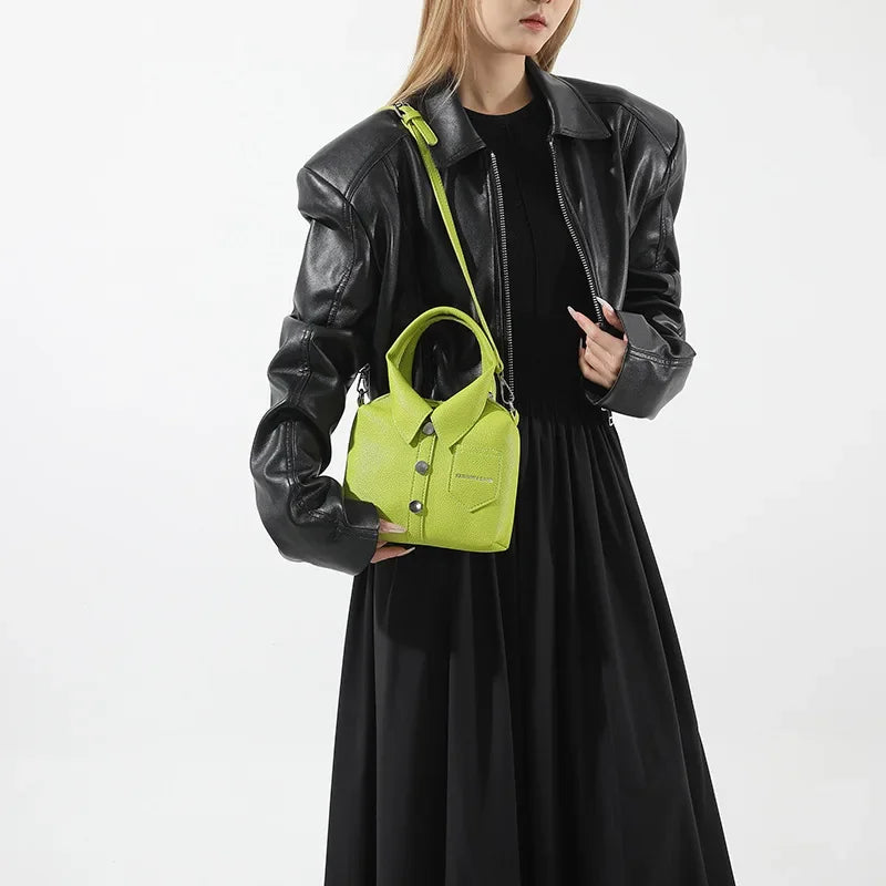 Designer Style Square Compact Shoulder & Crossbody Bag | High Quality PU Leather Handbag for Women (Zipper Closure, Unique Design)