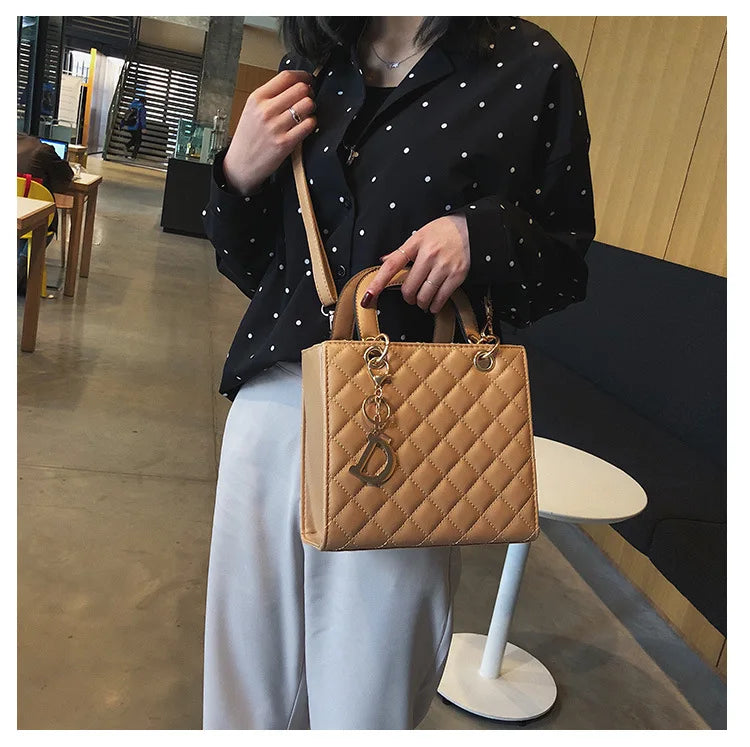 Luxury Lingge Chain Tote Bag | Women's Fashion Shoulder & Crossbody Handbag