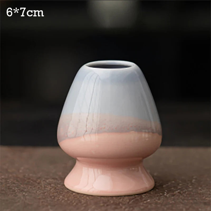 Ceramic Matcha Tea Whisk Holder For Dining Room Teahouse Matcha Ceremony Green Tea Chasen Holder Stand Bowl Teawares