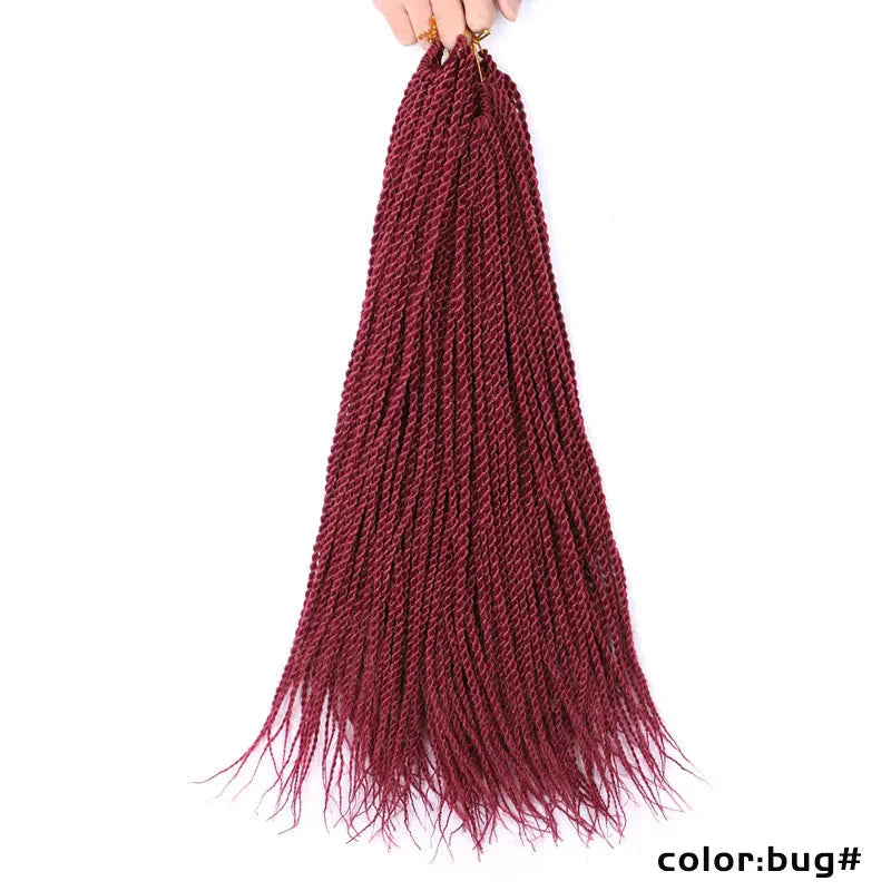 Full Star Senegalese Twist Crochet Braids | 30 Strands/Pack | Ombre Colors