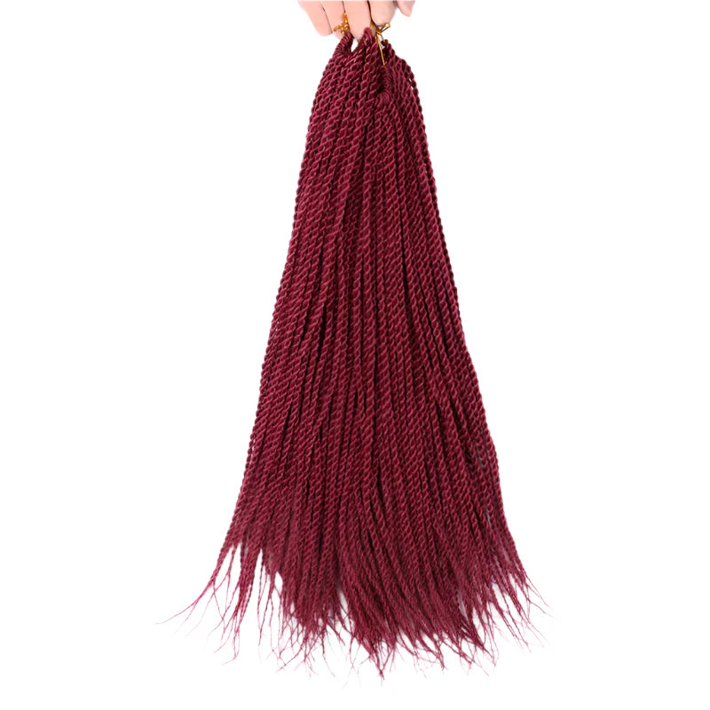 Full Star 30 Strand Pre-Twist Crochet Braids | Senegalese Twist | Ombre
