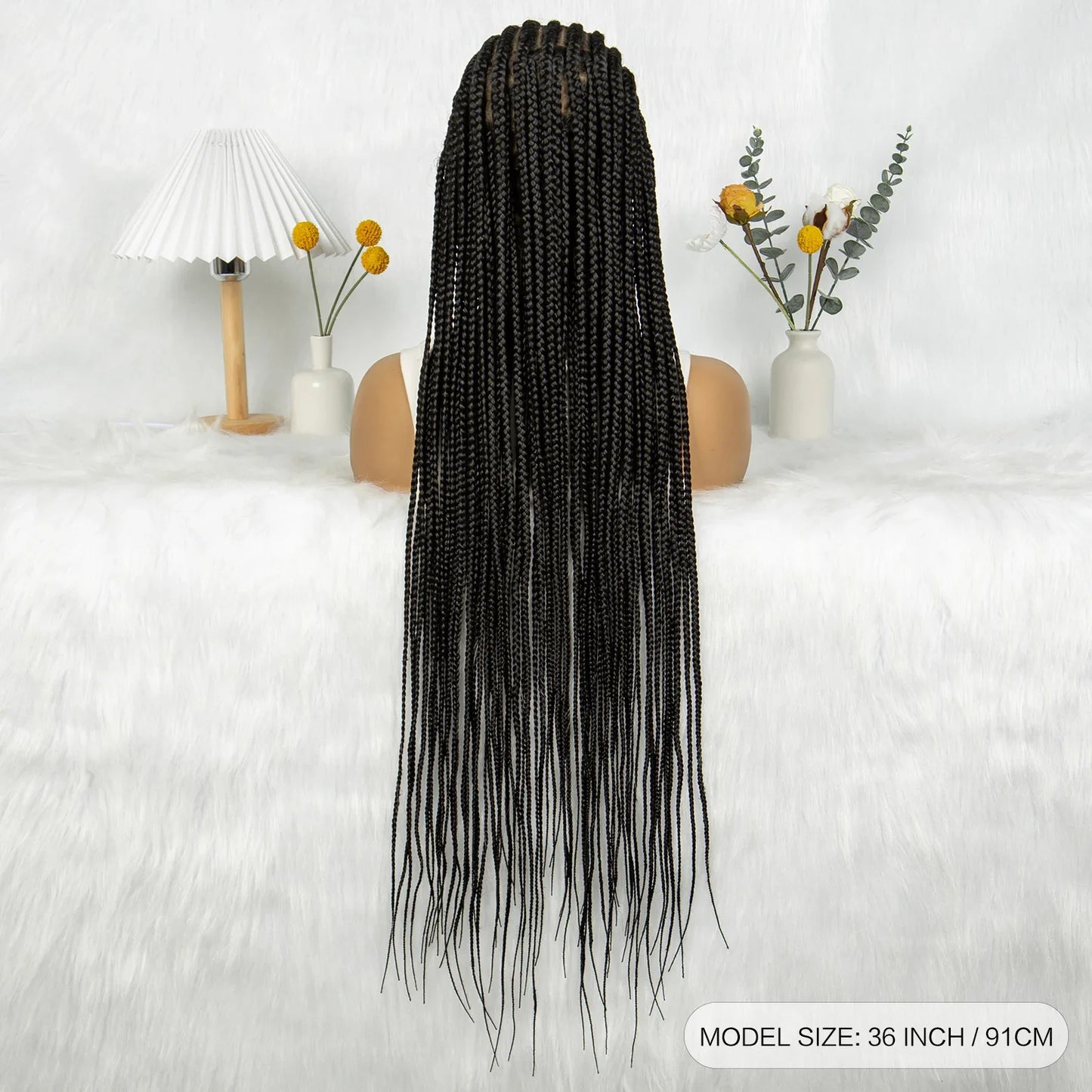 Cornrow Braids Wig | Transparent Full Lace Front | Bohemian Goddess Twists