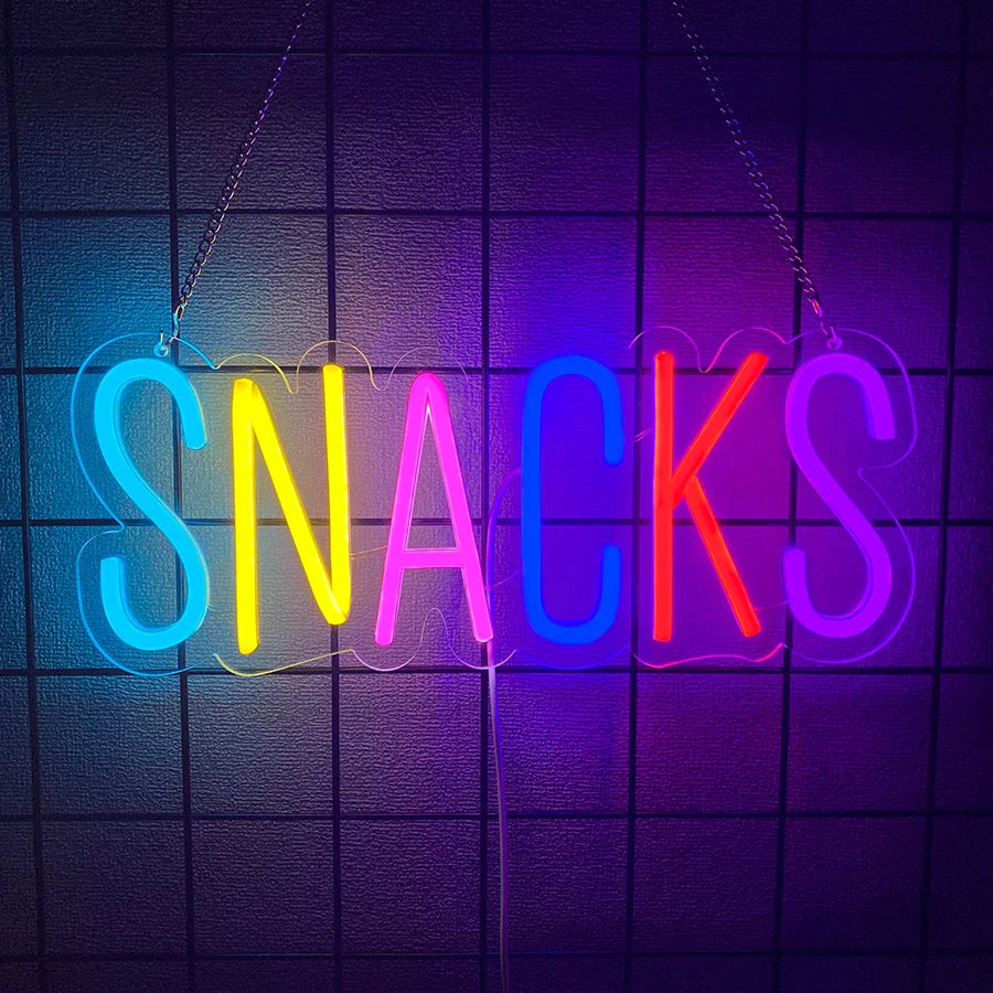 Fast Food Neon Signs, Pizza And Hot Dog Food Icons, Usb Powered, Used For Store, Kitchen, Fast Food Restaurant Wall Decor.