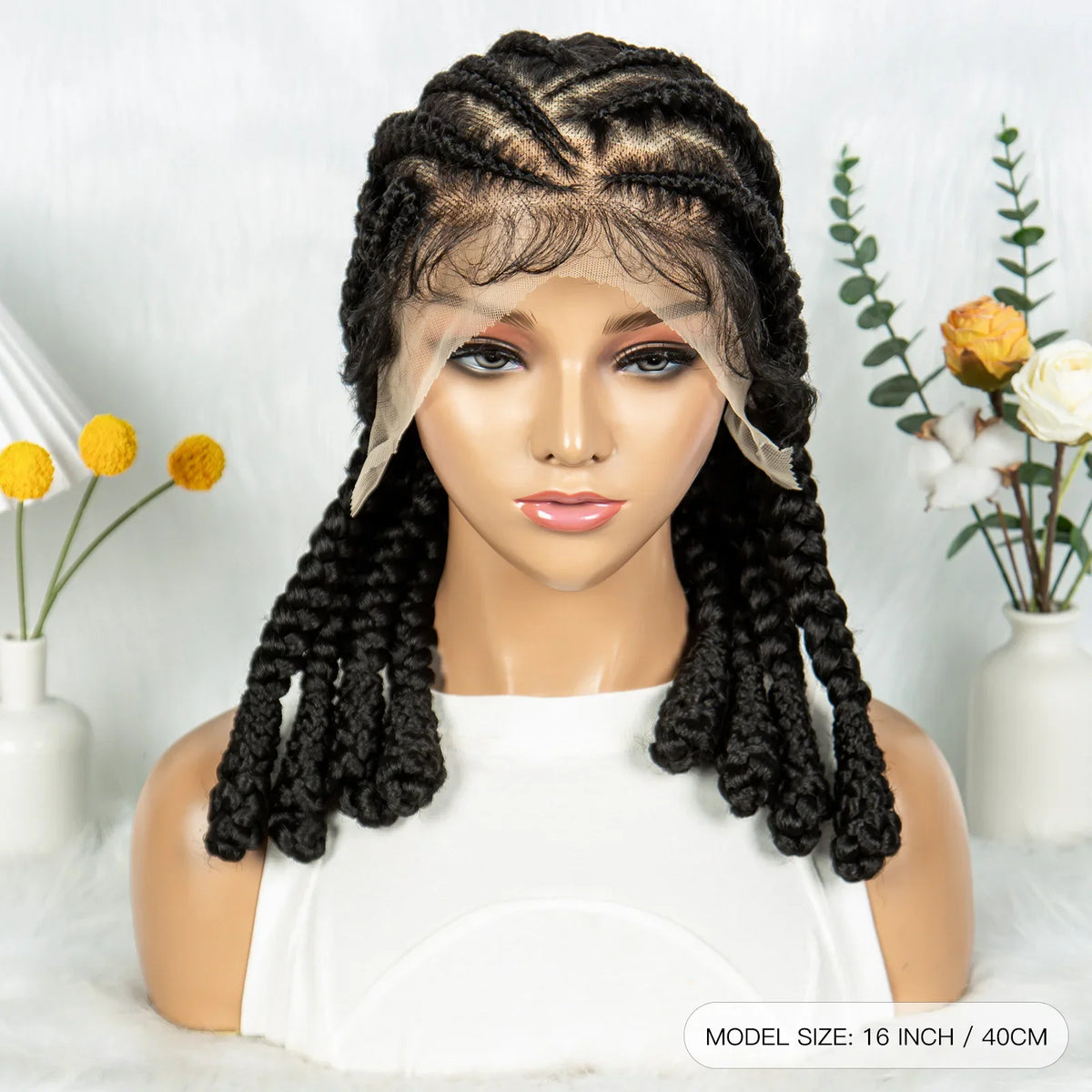 Box Braids Wig Crochet Hair Bohemian Braids Braiding Hair With  Pre-plucked Synthetic Crochet Hair for Women
