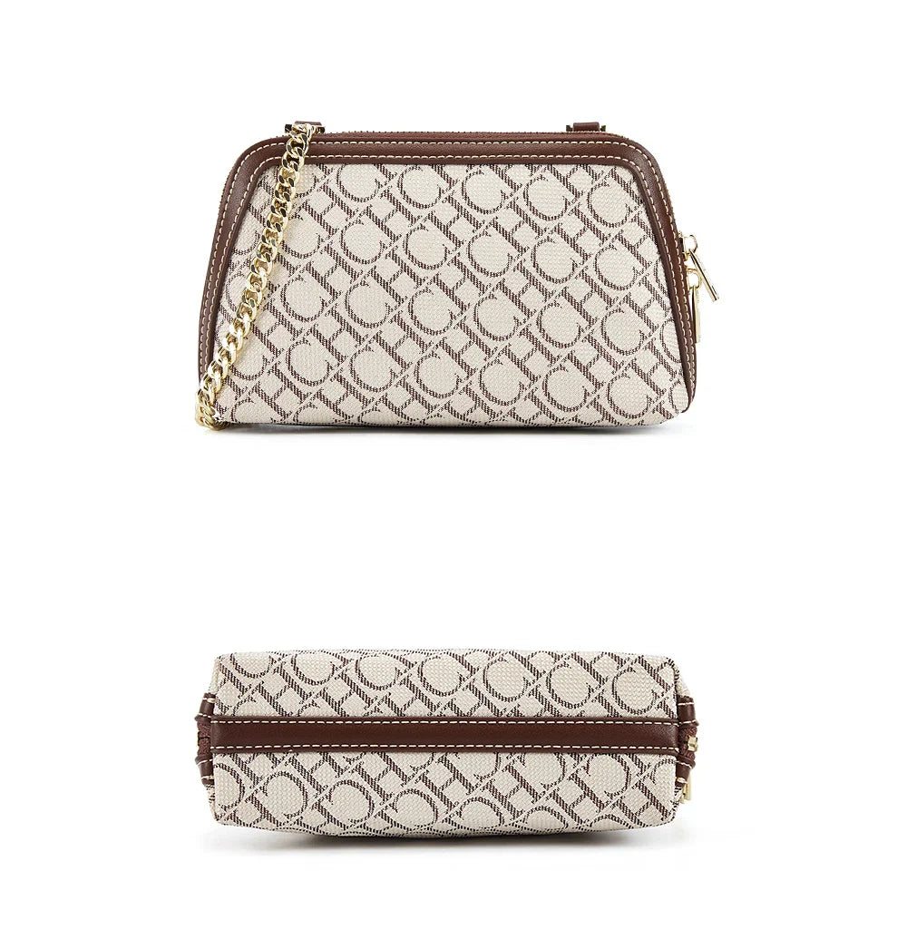 Shoulder Bag Fashion Retro Messenger Bag | Designer Light Luxury Crossbody Bag & Chain Suede Leather Bag (Chain Shoulder Bag)