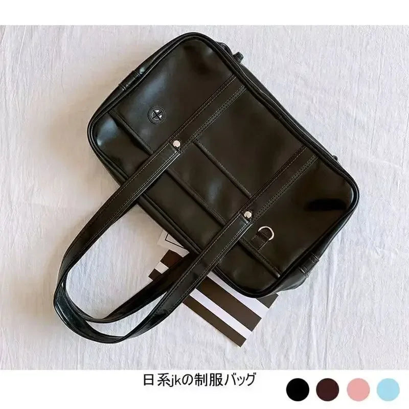 Japanese 2D Student JK Uniform Bag | Girl PU Backpack & COS Waterproof Shoulder Crossbody Bag