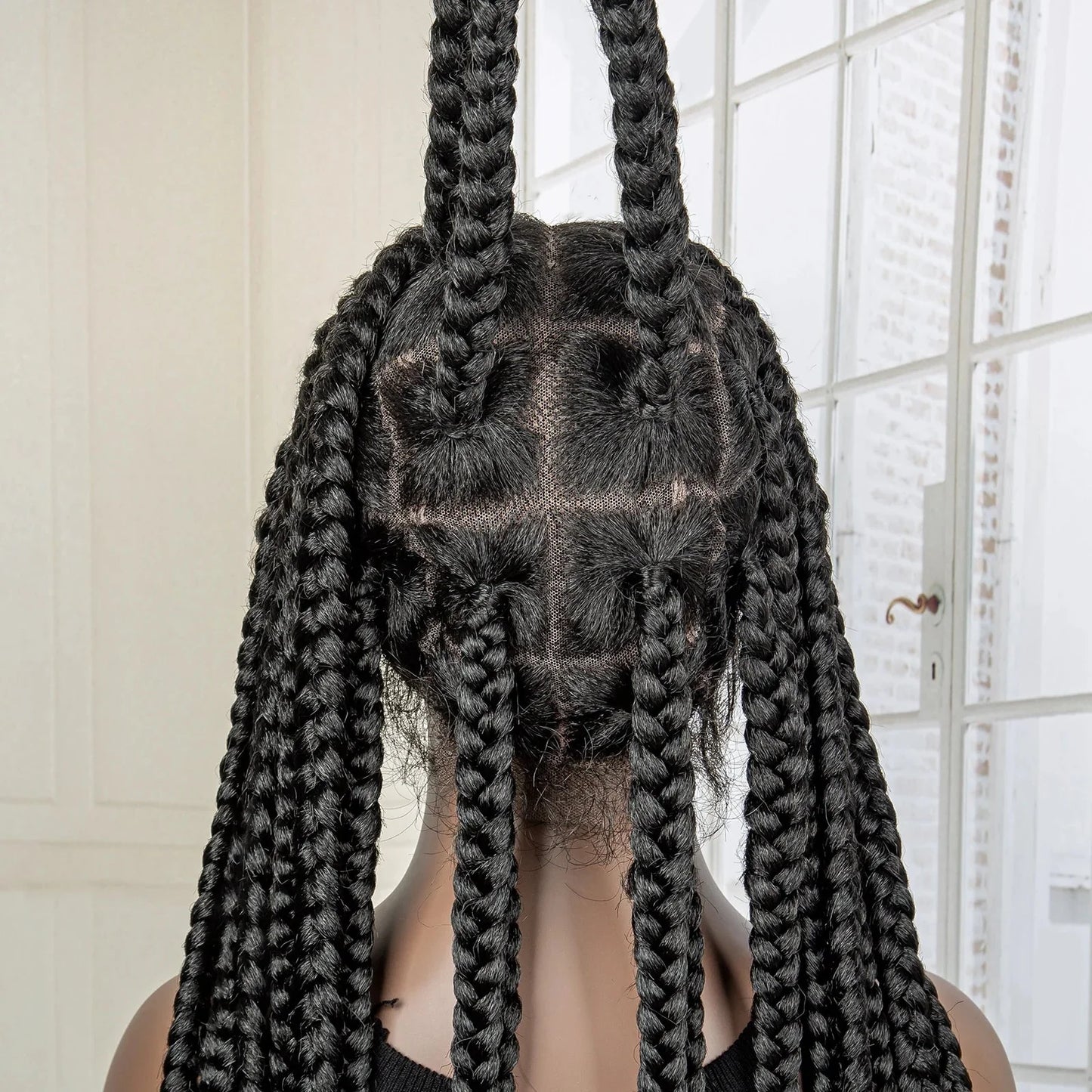 Jumbo Cornrow & Knotless Box Braids Wig | Full Lace | Baby Hair | Black Women