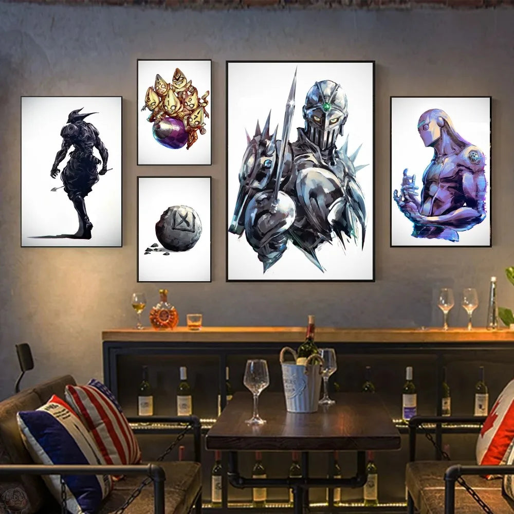 J-JoJo Stand Poster HD Posters Home Room Bar Cafe Decor Art Wall Painting Picture