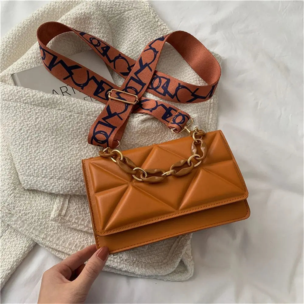 Large Capacity Shoulder Bag Women | Female Fashion Casual Handbags & PU Leather Crossbody Clutch Flap Bag (Streetwear Accessory)