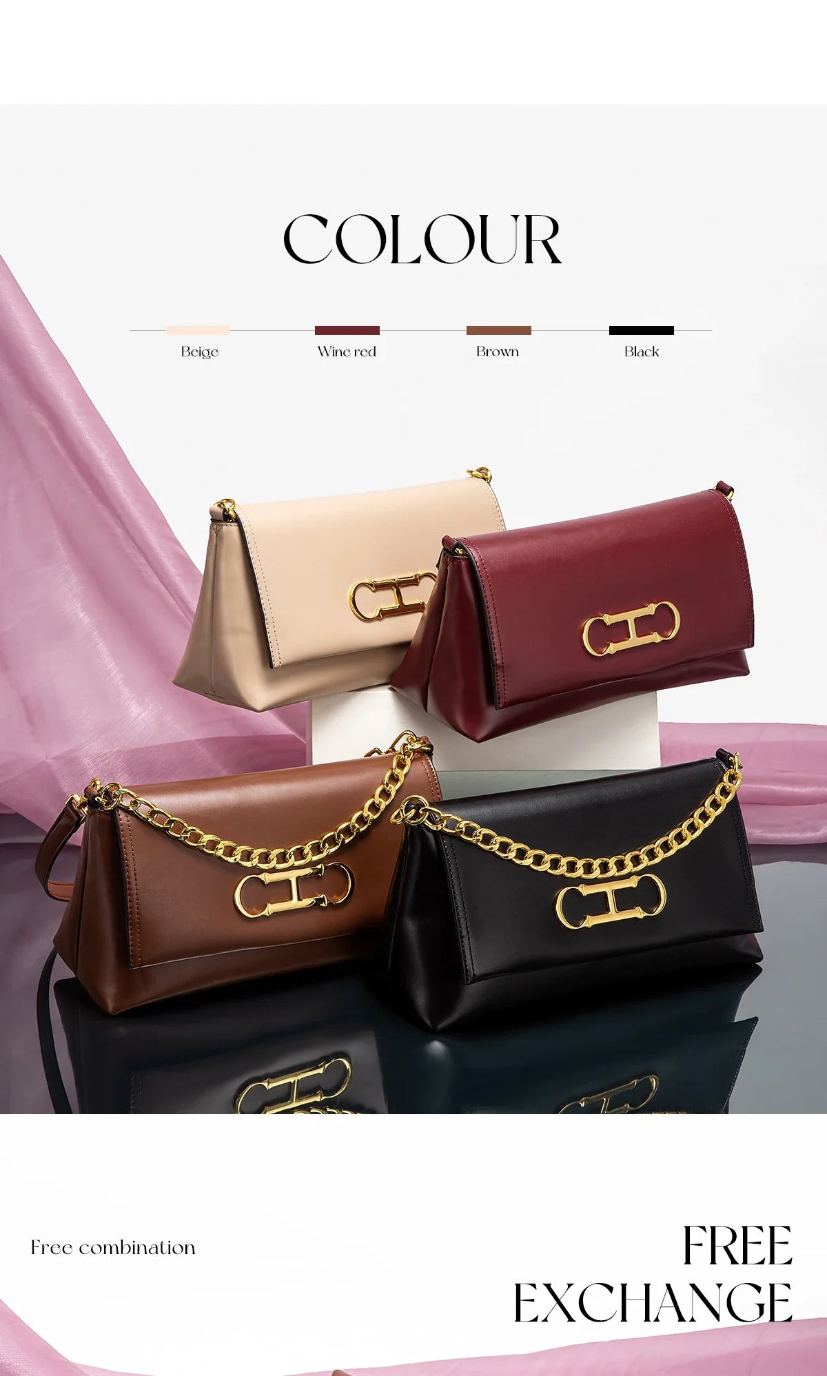 Pure Simple Classic Retro Square Ladies Shoulder Bag | Fashionable Exquisite Workmanship New Women's Crossbody Bag