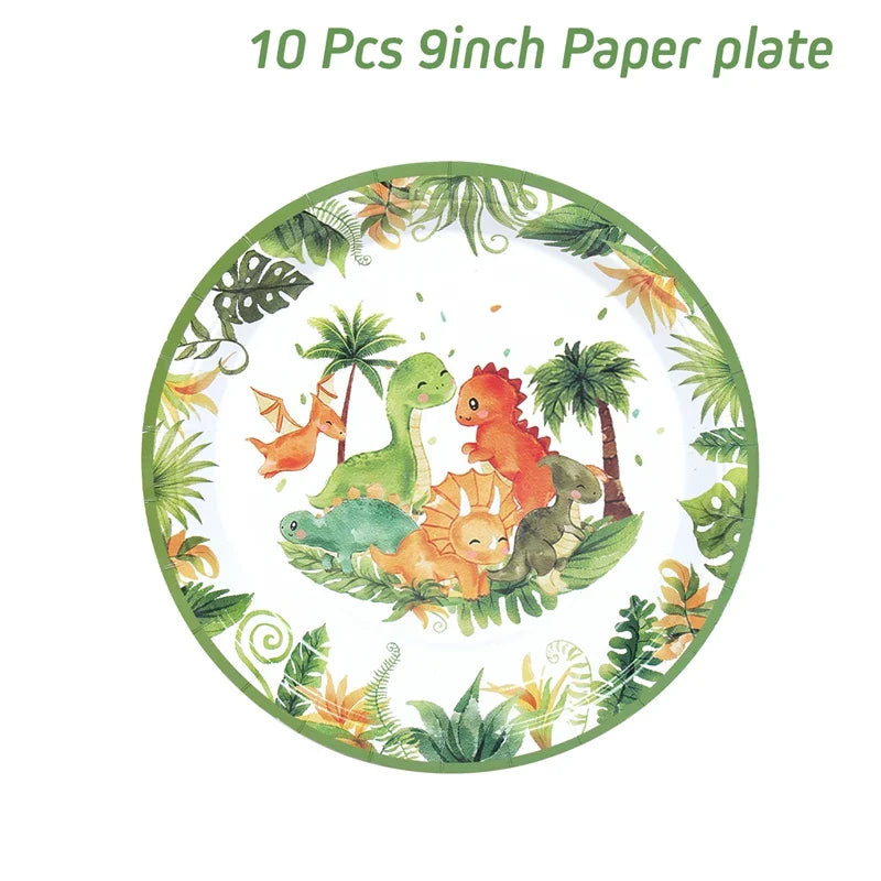 Dinosaur Birthday Disposable Tablecloth Birthday Party Decoration Kids Boy Baby Shower Jungle Dino Party Table Cover Supplies