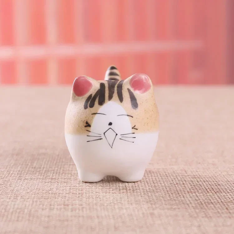 Ceramic Flower Pot Cute Cat Succulent Plant Pots Vase Simulation Cartoon Animal Pots Planters for Indoor Plants Home Decoration
