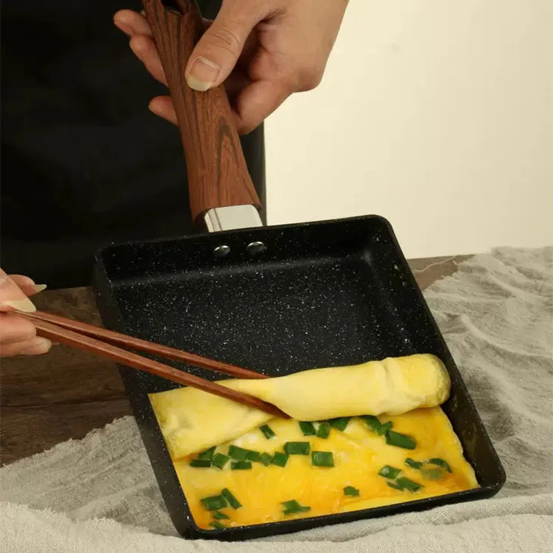 Japanese Tamagoyaki Omelet Pan Non-Stick Frying Pot Thickened Square Pans Induction Gas Stove Universal Egg Pancake Frying Pan