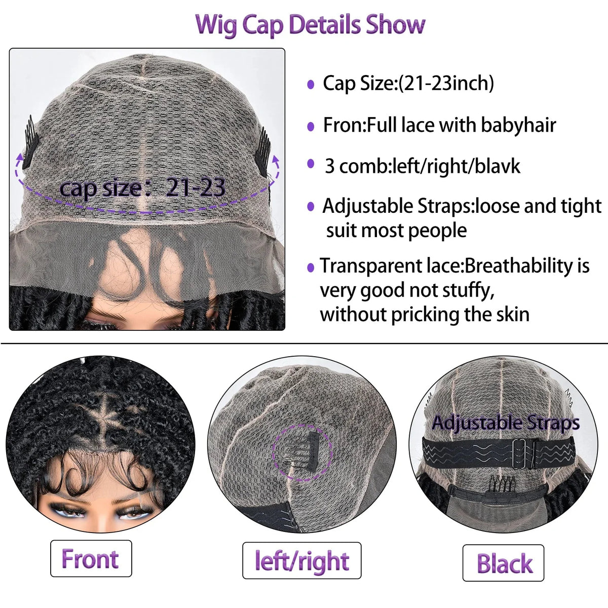 Luxurious Goddess Faux Locs Wig | Full Lace Braid with Baby Hair | Bohemian Twist Crochet Curls | Kanekalon Synthetic Wig for Black Women