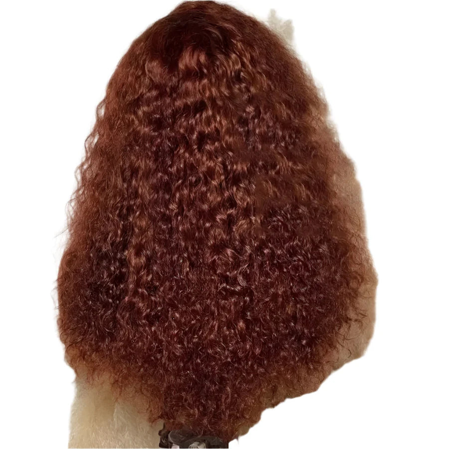 Honey Blonde Ombre Burmese Curly HD Lace Front Wig | 250% Density Human Hair | Ready-to-Wear