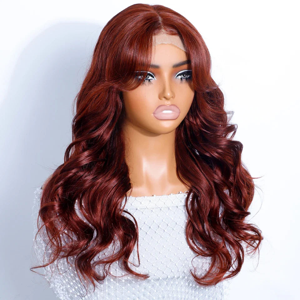 1B/27 Highlight Ombre Body Wave Lace Front Wig | 180% Density Honey Blonde Human Hair with Transparent Lace for Black Women