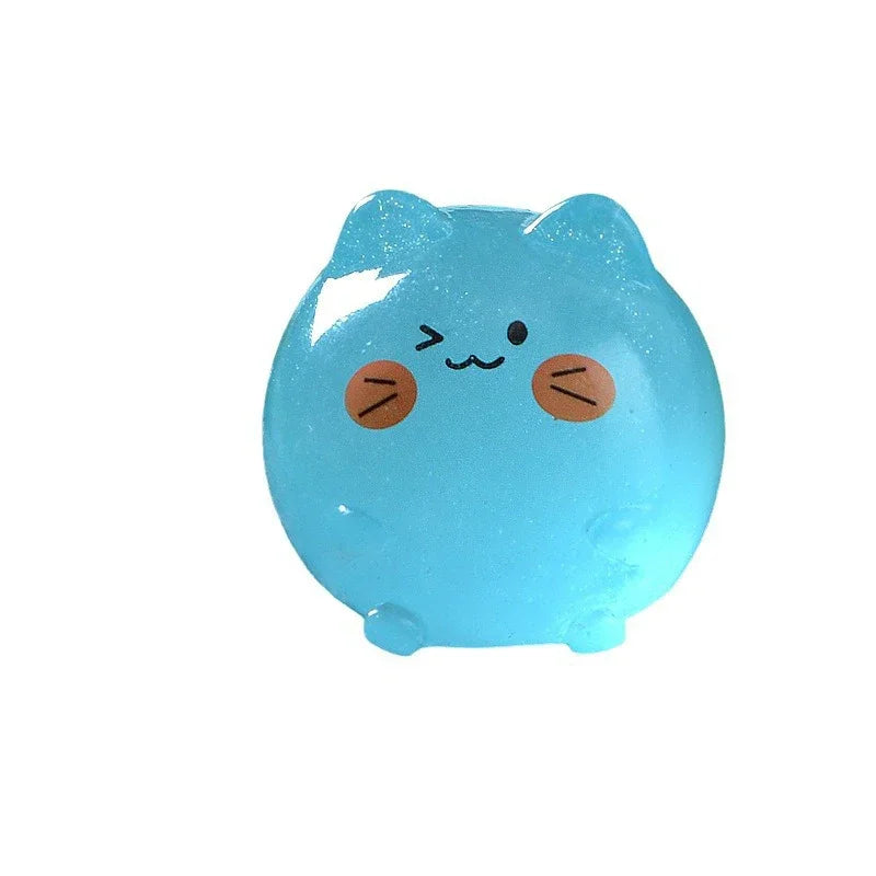 5-50pcs  Mini Cartoon Cat Luminous Ornament Crafts Miniature Figures Tiny Micro Landscape Home Decoration Accessories Gifts
