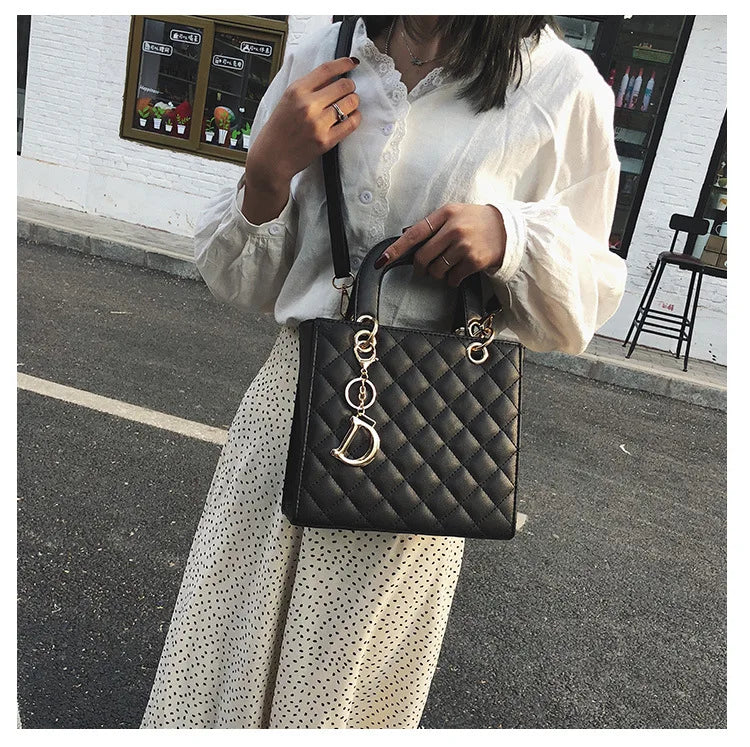 Luxury Lingge Chain Tote Bag | Women's Fashion Shoulder & Crossbody Handbag
