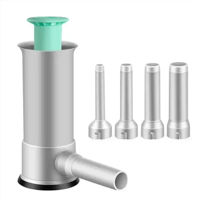 Sausage Stuffer Machine with 4 Stuffing Tubes Meat Stuffer Sausage Filling Tool Household Manual Vertical Sausage Maker Tool Kit
