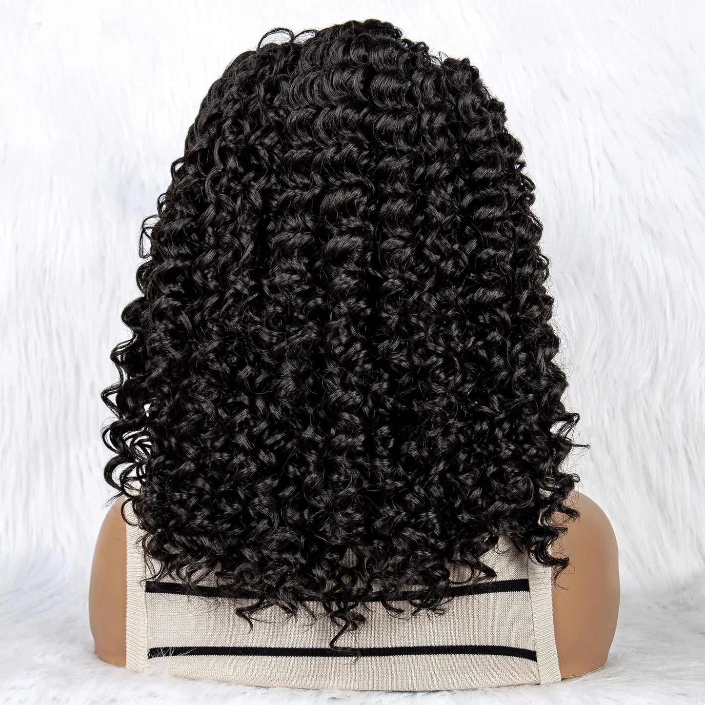 Kinky Curly Braided Bob Wig | Lace Front with Baby Hair
