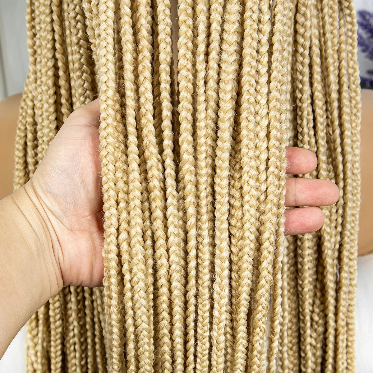 613 Blonde HD Full Lace Braided Wig | Knotless Box & Cornrows | Crochet Braids | Synthetic