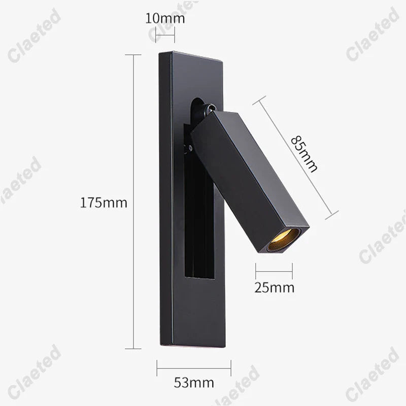 Modern Led Wall Lamp 110V 220V Led 3W Spotlight Sconce Wall Light for Beside Light Bedroom Living room Dining room Night Lights