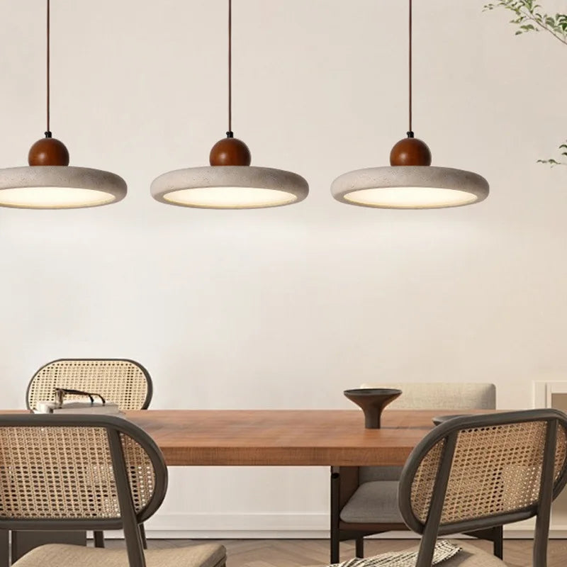 Creative New Yellow Cave Stone LED Chandelier Restaurant Bar Coffee Shop Living Room Corridor Bedroom Decorative Lighting