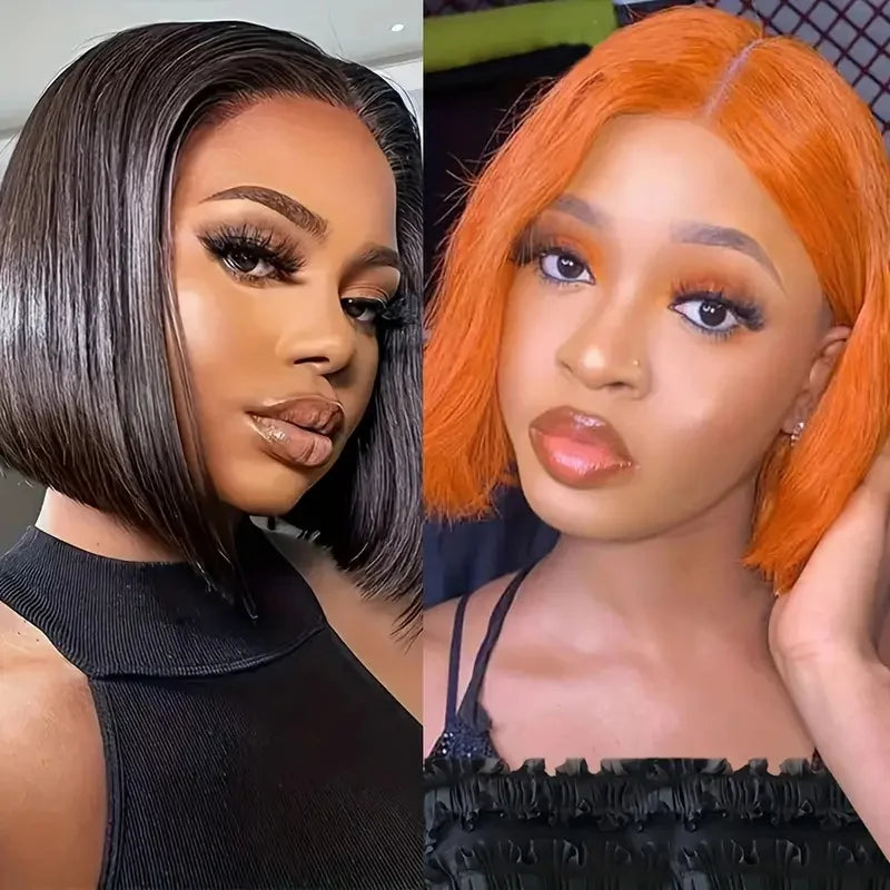 Pixie Cut Bob Human Hair Wig | 180% Density 4x4 HD Lace Closure | Pre-Plucked & Multi-Color Options