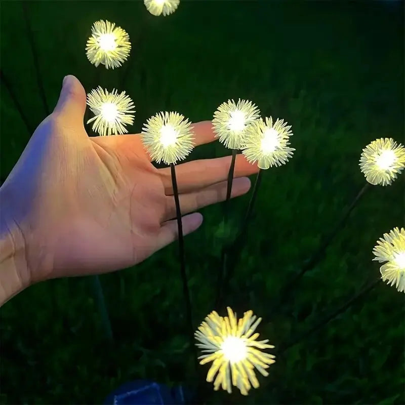 1PC Solar LED Dandelion Garden Lights, 6-Head 2 Modes Lawn Lamp,Ideal Landscape Lighting For Garden,Lawn,Yard,Pathway,Balcony