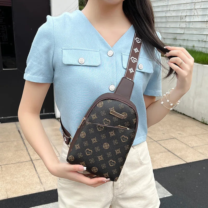 Women's & Men's Crossbody New Chest Bag | Printed Messenger Bag (Ladies' Versatile Shoulder Bag)