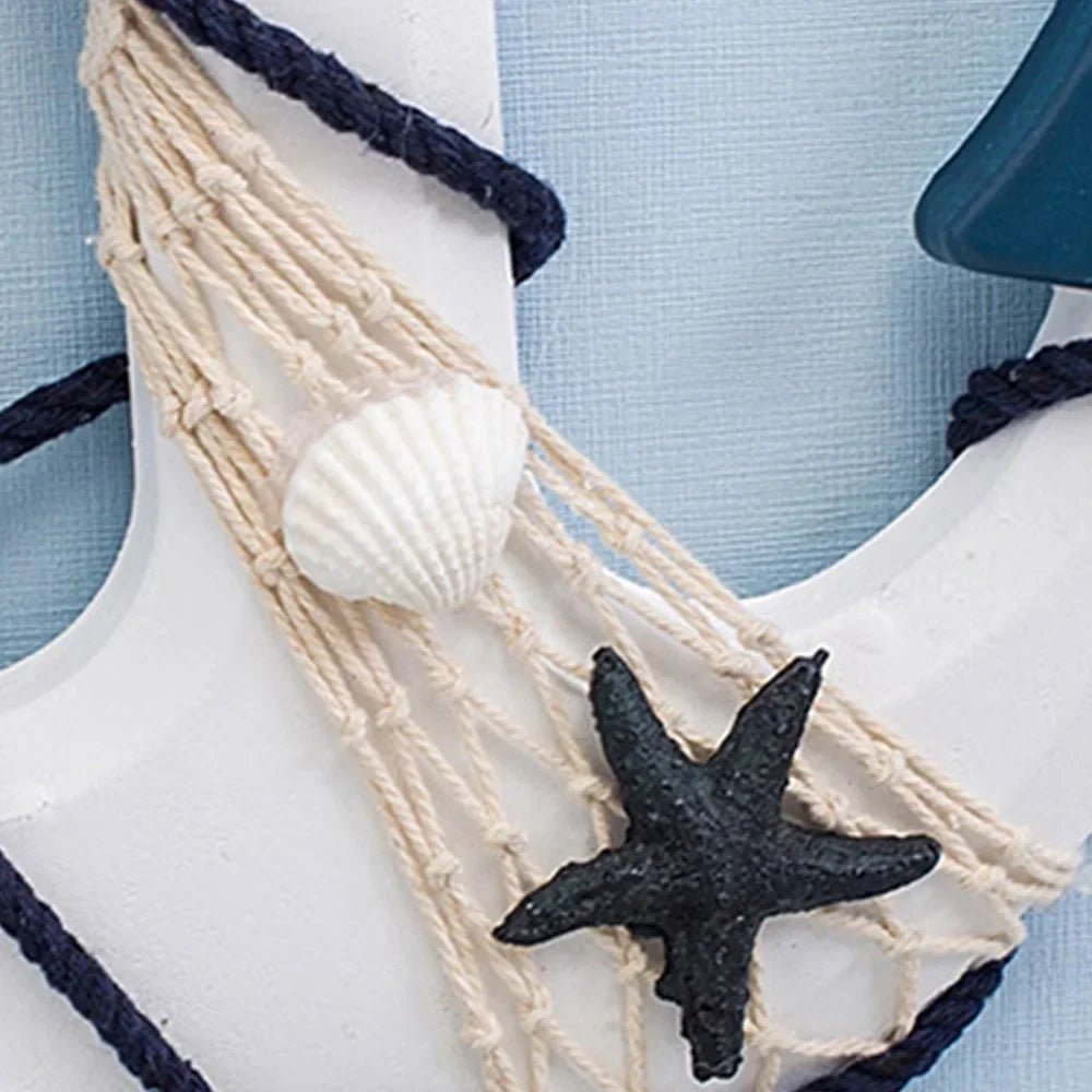 Handcraft Nautical Beach Ship Wheel Décor Coastal Boat Life Buoy Wall Hangings Ornaments Boat Anchor Decoration 2024 Gift