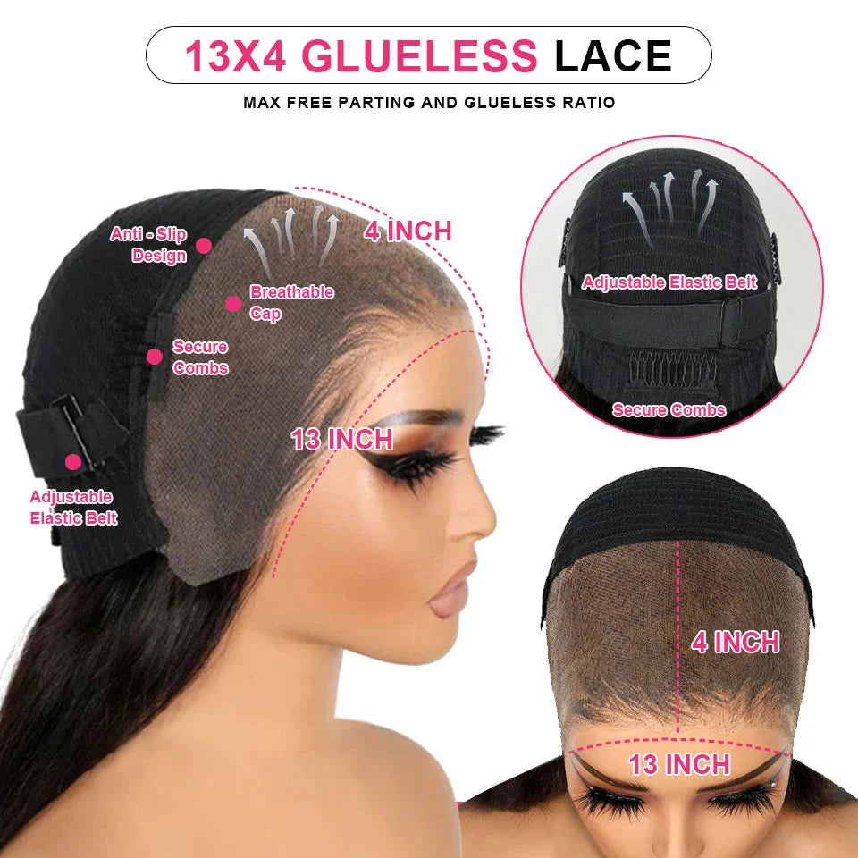 Pre-Braided Deep Wave Wig | Glueless HD Lace Frontal | Human Hair | Ready-to-Wear | 13x4/13x6