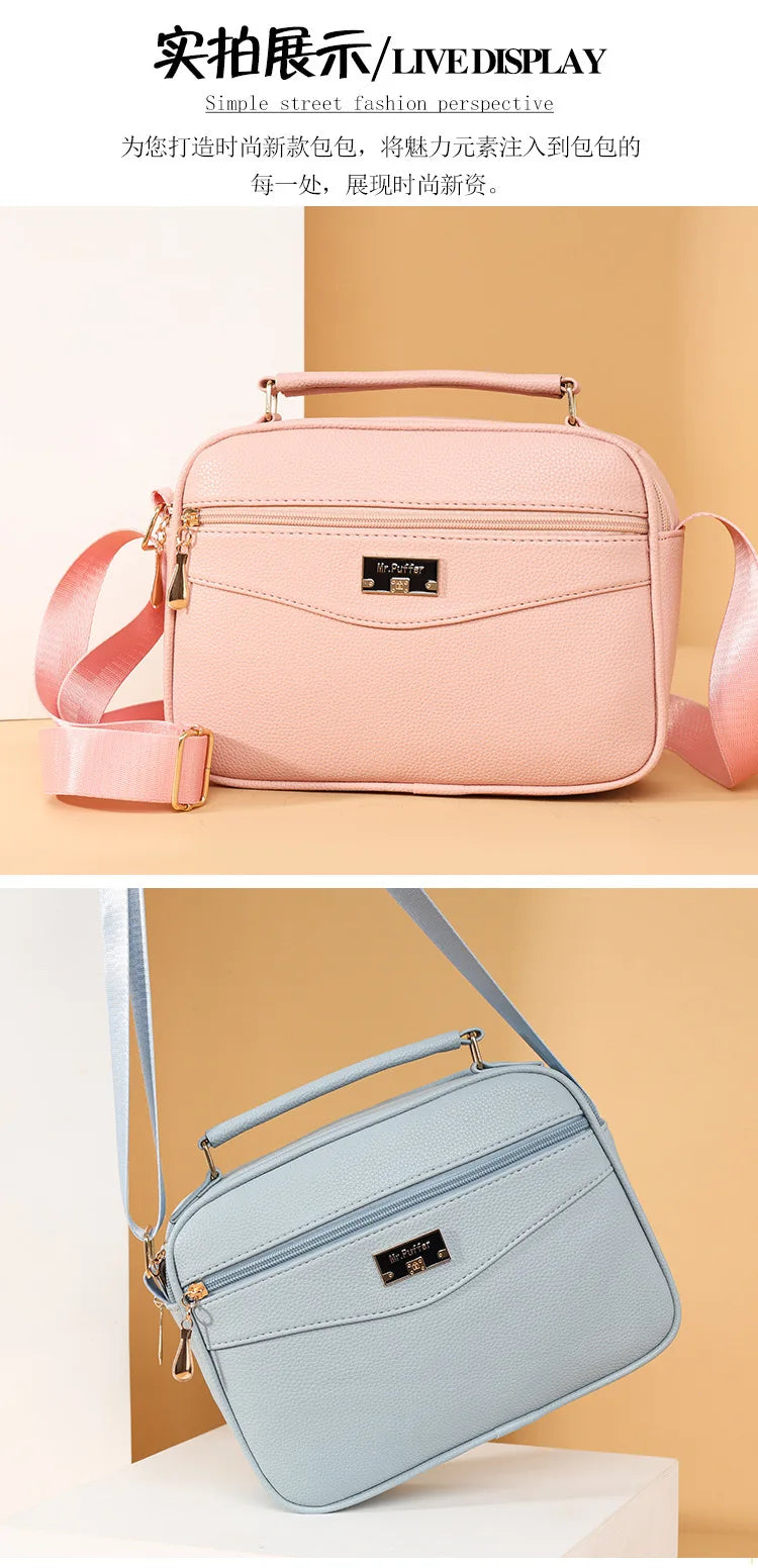 Large Capacity Foreign Trade PU Small Square Bag | New Women's Simple Handbag & Versatile Crossbody Purse