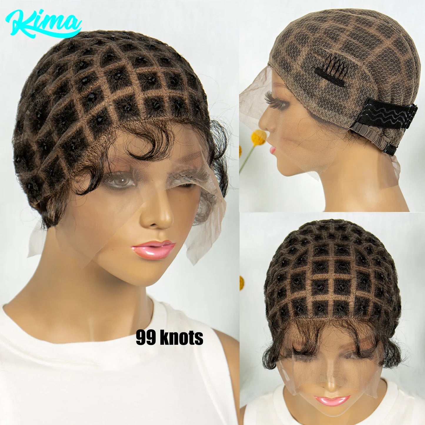KIMA Braiding Wig Cap | Pre-Parting for Crochet Goddess Braids with Baby Hair