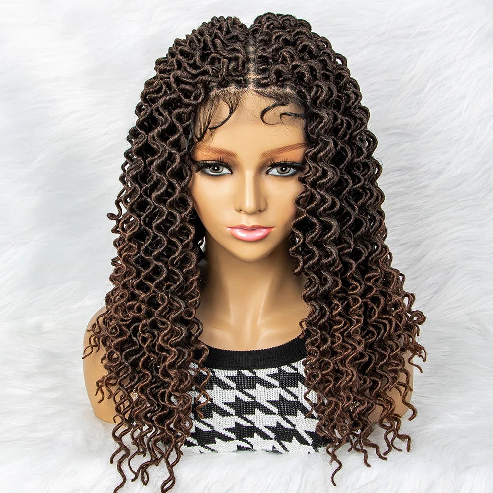 Water Wave Braided Wig | 9x6 Lace Front with Baby Hair