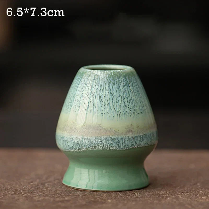 Ceramic Matcha Tea Whisk Holder For Dining Room Teahouse Matcha Ceremony Green Tea Chasen Holder Stand Bowl Teawares