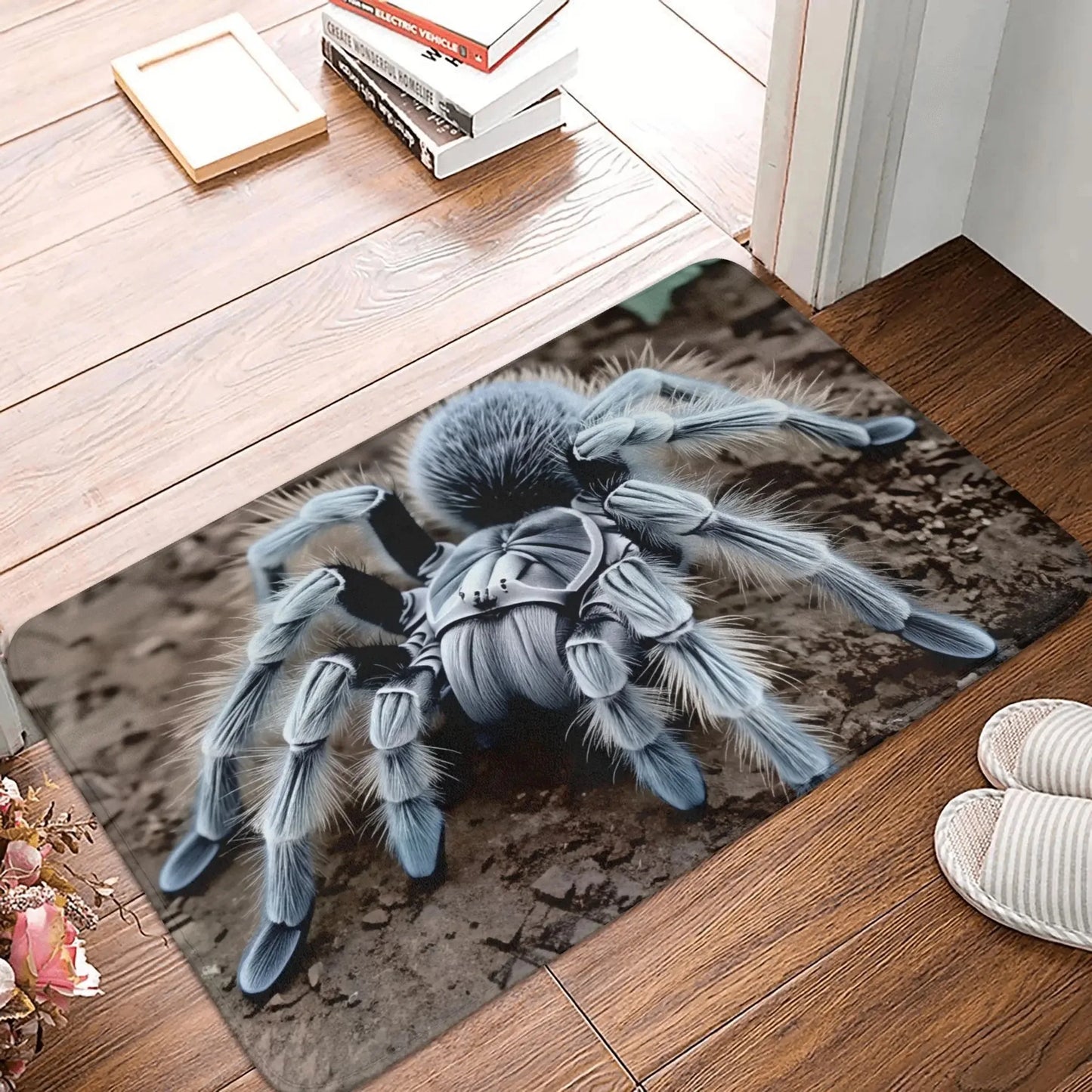 Spider 3D Flat Printed Door Mat Soft Comfortable and Easy To Clean Home Living Room Bedroom Door Mat Home Doormat  Welcome Mat