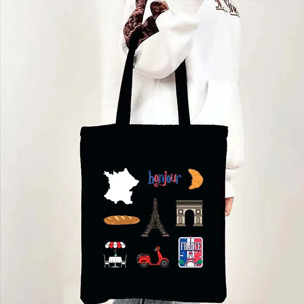 Woman's Large Capacity Canvas Tote Bag | Stylish Travel & Shopping Shoulder Handbag (Work, Gym, Grocery, Eco-Friendly)