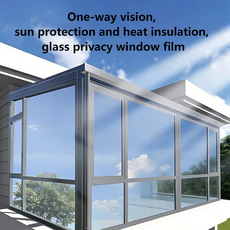 Static Cling Window Film No Glue One Way Privacy Sun Blocking Heat Insulation Tint Window Film for Home Office Building