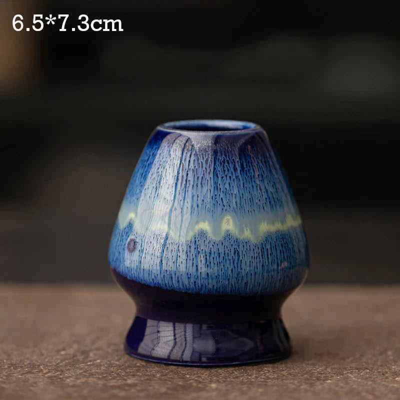 Ceramic Matcha Tea Whisk Holder For Dining Room Teahouse Matcha Ceremony Green Tea Chasen Holder Stand Bowl Teawares