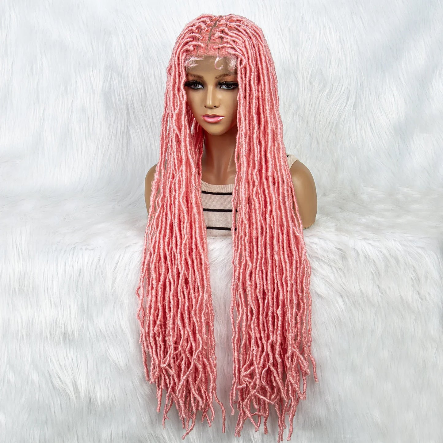 KIMA 36" Colorful Dreadlocks Braids Wig | Full Lace Front & Baby Hair