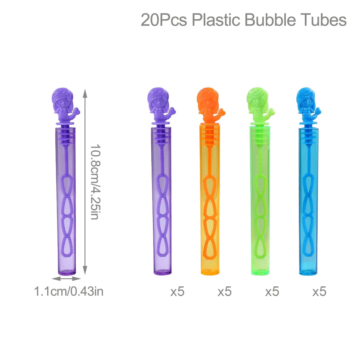 Mermaid Bubble Tube Soap Bottle Little Mermaid Birthday Party Decor Kids Wedding Baby Shower Party Gifts for Guests  Favors Toys