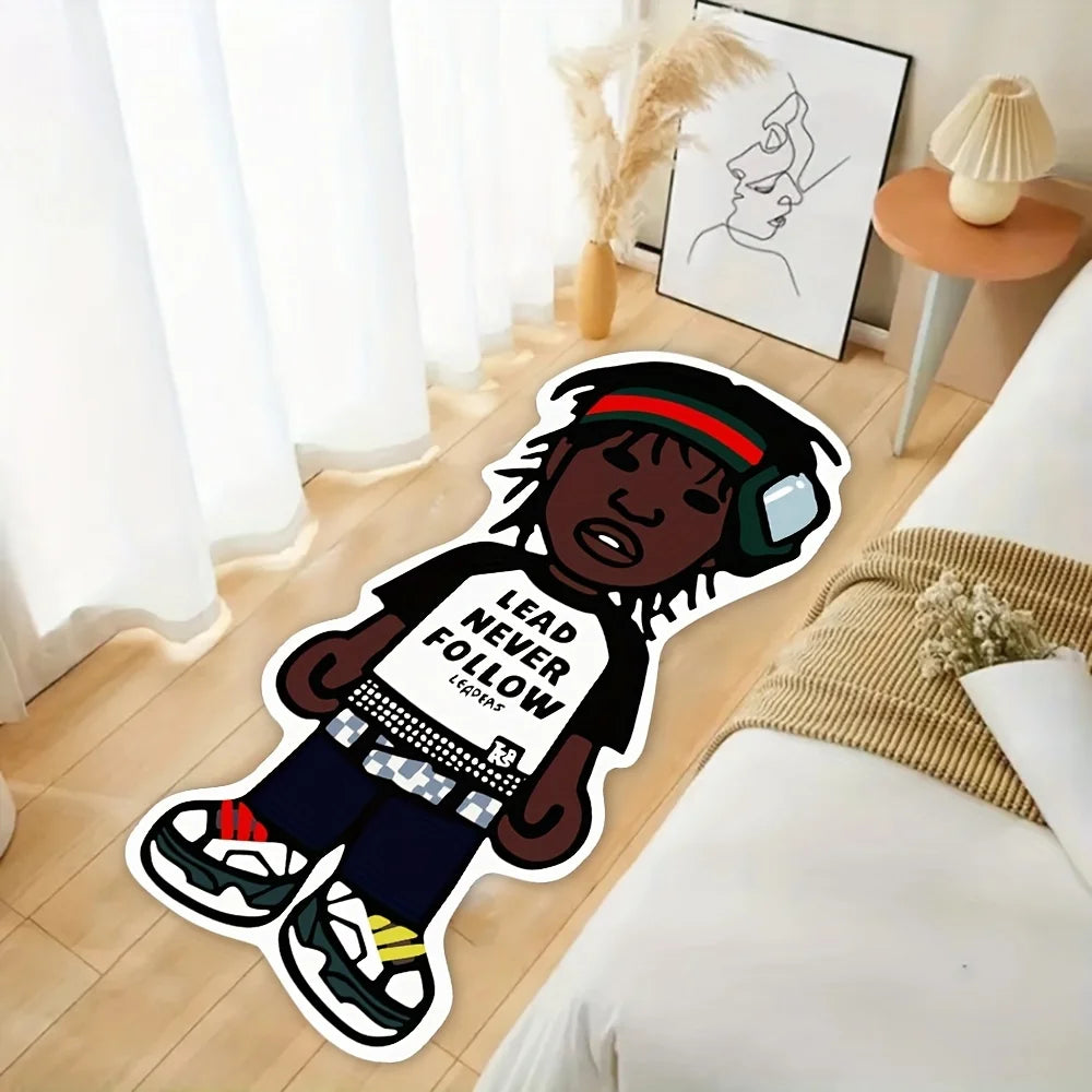 VIKAMA Cartoon Character Carpet Bedroom Decoration Cool Bedside Rugs Cartoon Rug For Bedroom Carpet For Live Room Home Decor