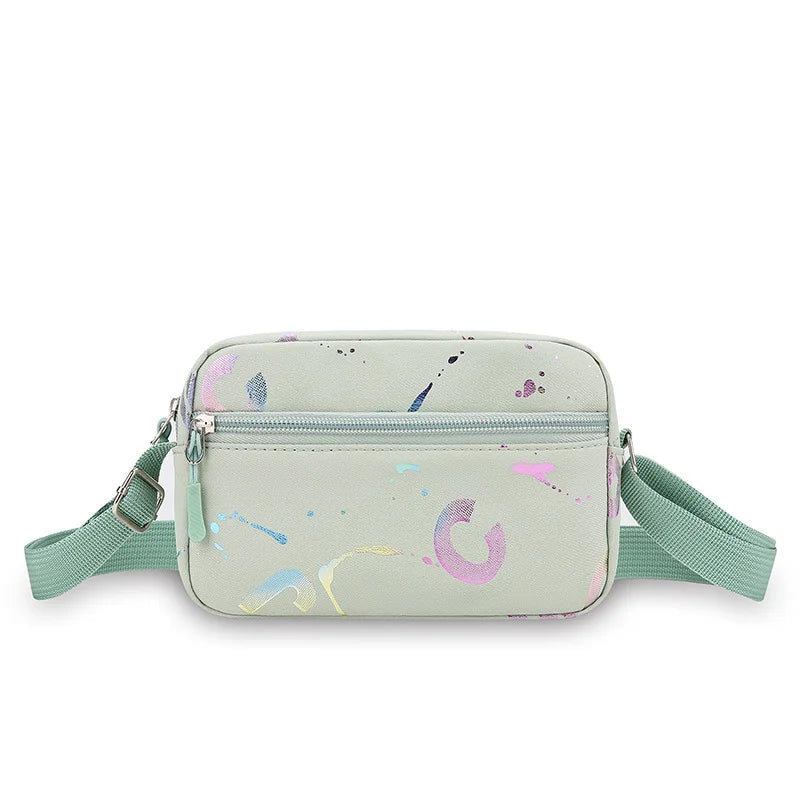 Stylish Casual Nylon Shoulder Bag for Women | Lightweight Crossbody with Phone Pocket (Athleisure Design, Tan)